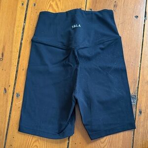 TALA Black High-Waist Bike Shorts with crossover size xs